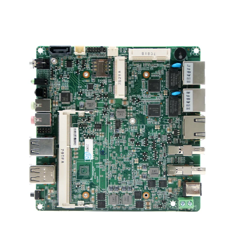 2 lan quad core mini-pcie slot baytrail J1900 mini nano industrial mainboard support friewall router service