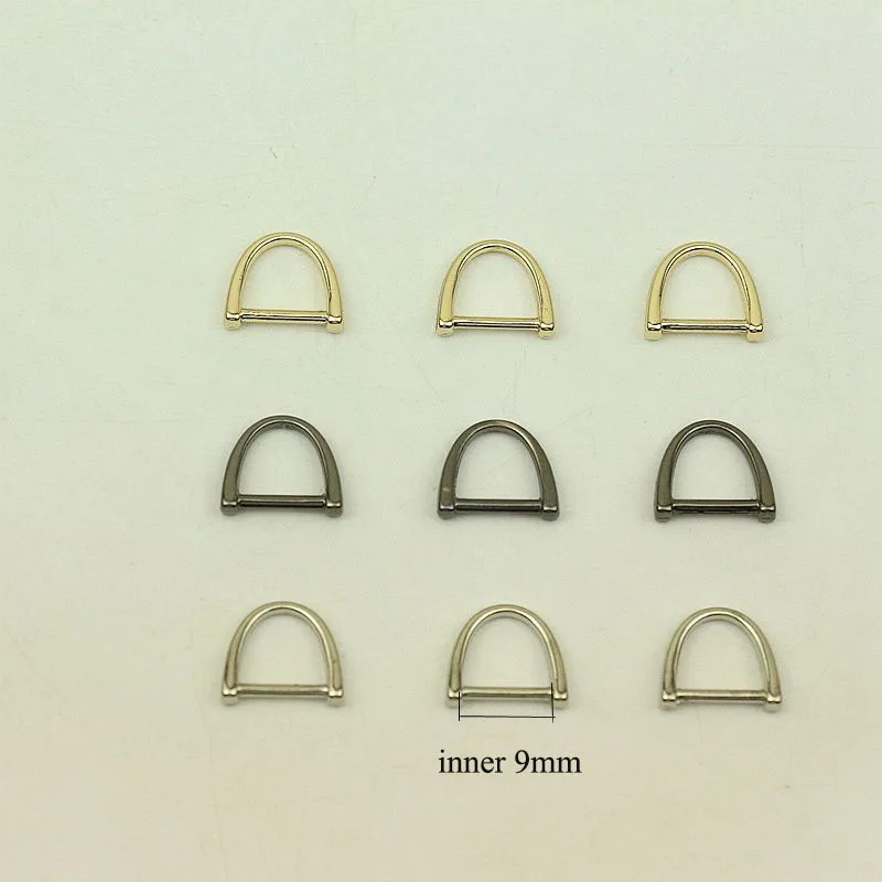 100Pcs 9mm Mini O D Ring Metal Belt Buckles for Bags Strap Hanger Hook Buckle DIY Handbag Hardware Craft Sewing Accessories