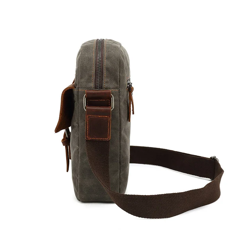 Imagem -02 - Bolsa de Couro Crazy Horse Vintage Mala de Carteiro para Homens Pasta de Laptop Crossbody