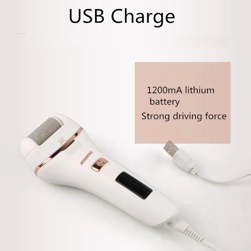 Перезаряжаемая электрическая пилка для ног, машина для удаления мозолей, шлифовальная машина для педикюра, инструмент для ухода за ногами, инструмент для удаления омертвевшей кожи ног