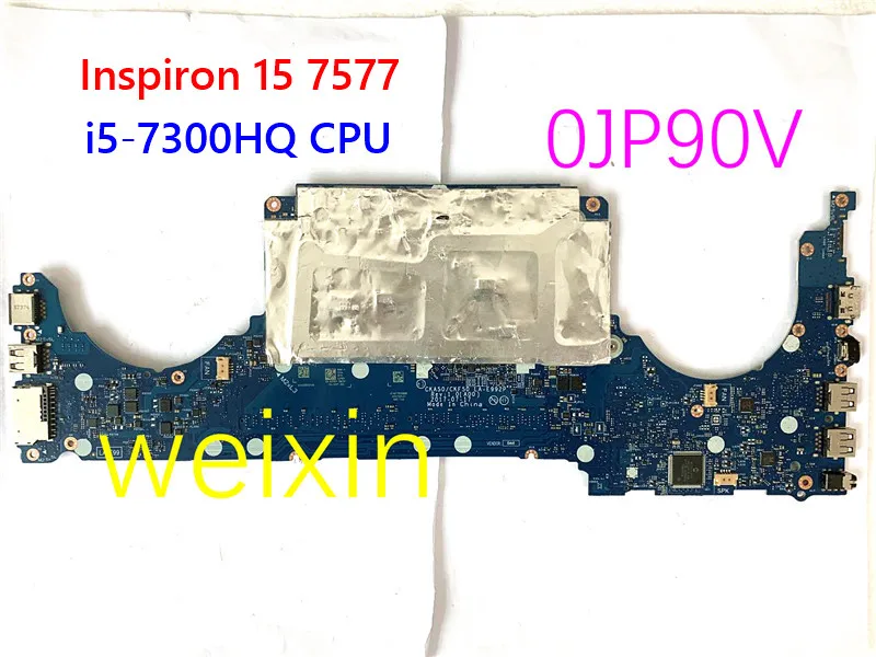 FOR Dell Inspiron 15 7577 Laptop Motherboard  CN-0JP90V W/ i5-7300HQ CPU N17E-G1-A1 CKA50/CKF50 LA-E992P mainboard