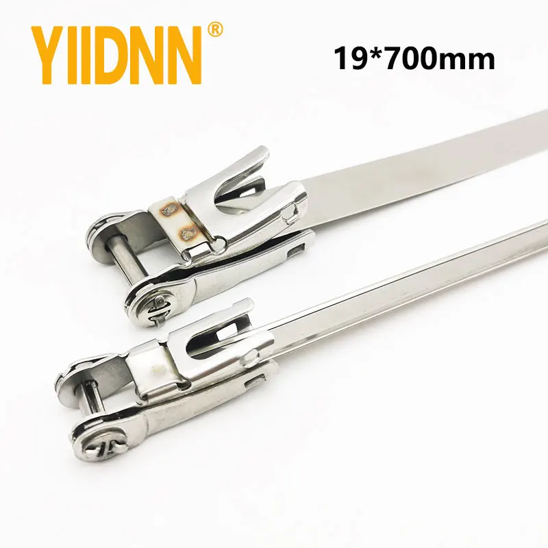 19mm width Time Saving 304/316 Stainless Steel Cable Tie with Ratchet-Lokt  Buckle,19*700mm,100PC