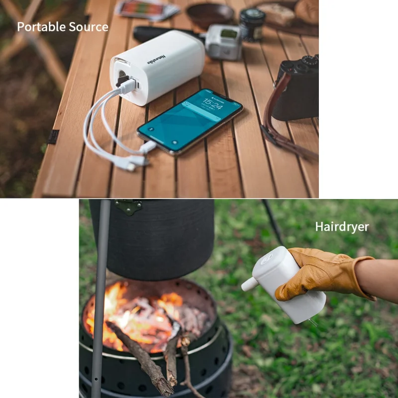 Naturehike 3 In 1Power Bank Inflator LED Light Lamp Camping Outdoor Multifunctional Air Pump Lighting USB Charging Inflator Pump