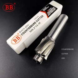 BB Counterbore End Milling Tool HSS M3-M16 for Flat Bolt Holes Screw Caps Ejector Cap Countersink