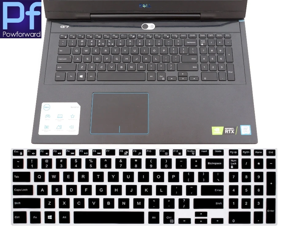 

Для 15,6 "Dell G7 7590 7588 15/G7 7790 3779 7790 17,3 дюймов игровой ноутбук силиконовый чехол для клавиатуры для ноутбука защитная кожа