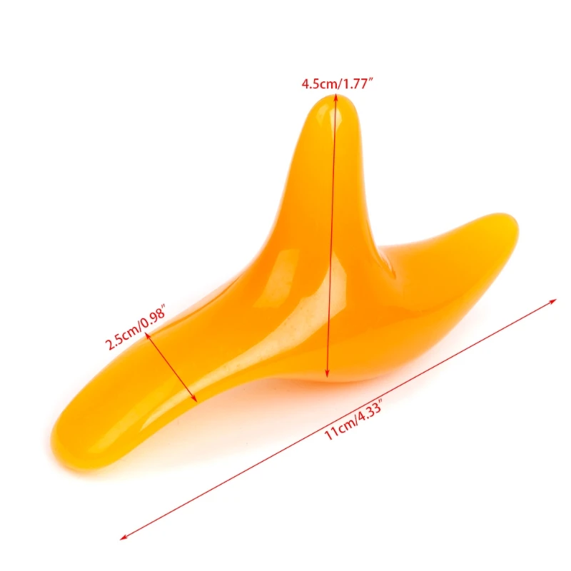 Masajeador Triangular de resina para pies, terapia de puntos gatillo, pedicura, masajeador corporal