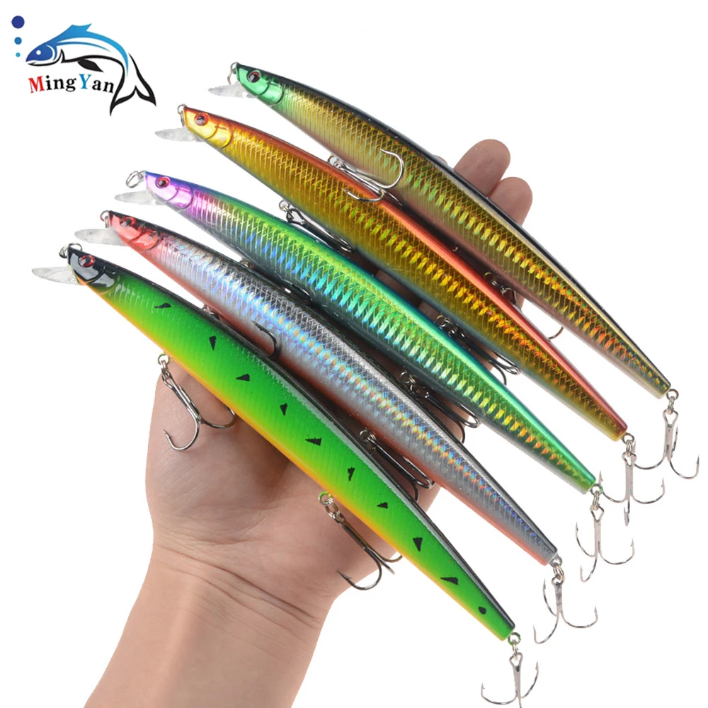 1 pçs novo grande laser minnow iscas de pesca 18cm/24g isca de pesca duro crankbaits isca isca isca artificial pesca mar wobbler natação iscas