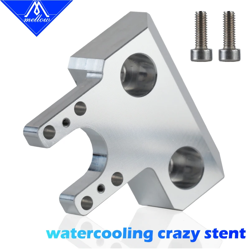 Mellow 3D Printer Parts Crazy Heat Block To W-DDG Water Cooled Extruder For One-Hand Nozzle Change 1.75 MM Ender 3 Cr-10 PRO