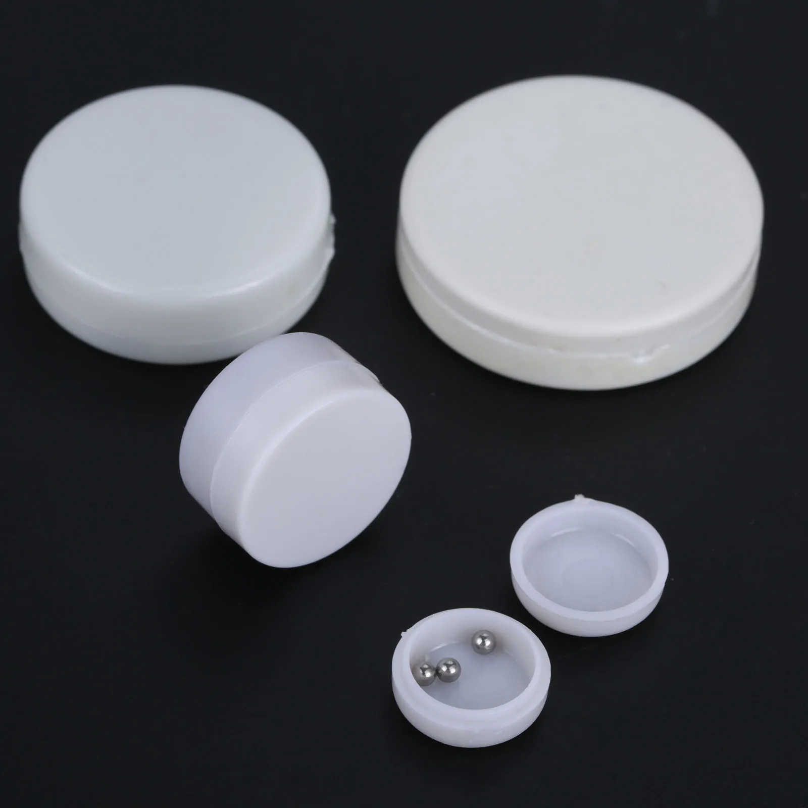 20Pcs 15/20/32/38mm Plastic Toy Rattle Box Repair Fix Toy Noise Maker Insert Pet Baby Bell White Plastic Squeaker Toy