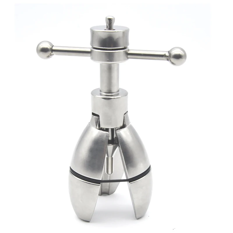 CHASTE BIRD New Metal Stainless Steel Stretching Anal Dilator Butt Plug Lock Chastity Device Male Female Sex Toys BDSM A124