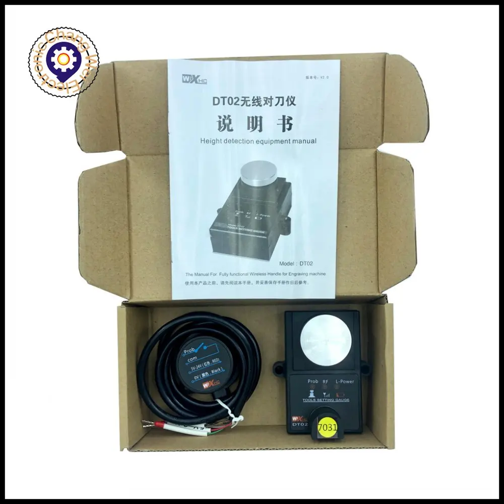 Centro di lavoro senza fili della DT02-3 utensile di CNC della sonda, impostazione senza fili dello strumento, strumento di regolazione dello strumento di CNC 5V-24V