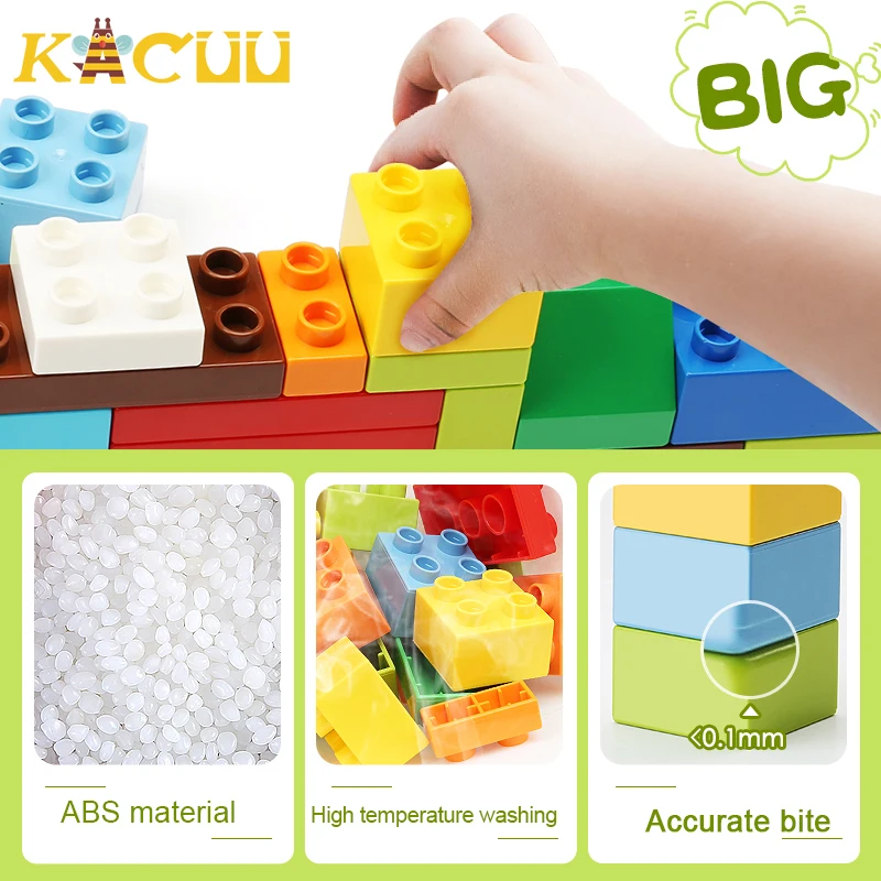 Marble Race Run Bricks Big Size Building Blocks Funnel Slide Blocks DIY Constructions Figures Bricks Toys For Children Kids Gift