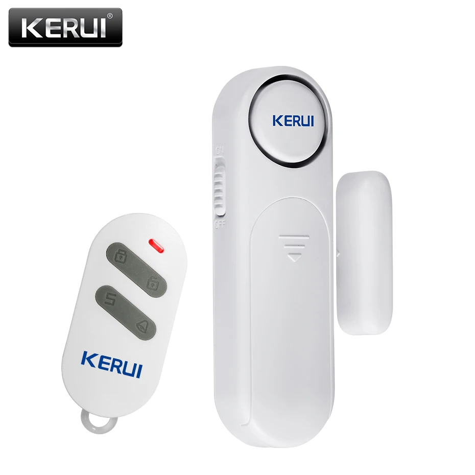 

2024 KERUI Wireless Door/Windows Sensor Alarm 300ft 120dB Anti-Theft Smart Remote Control For Kids Cabinet Safety Home Security