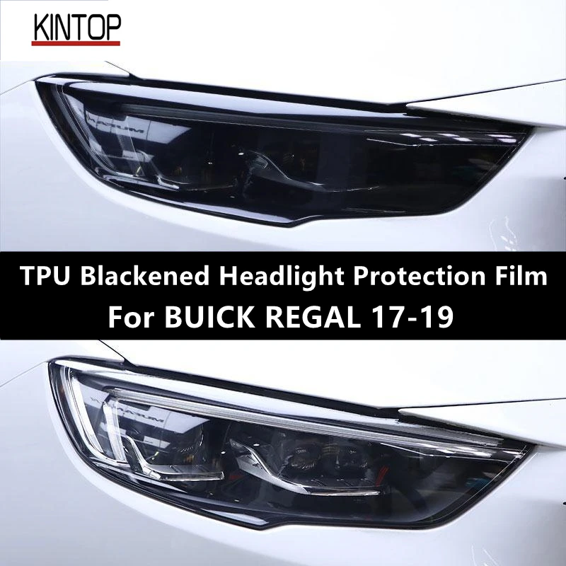 

For BUICK REGAL 17-19 TPU Blackened Headlight Protective Film, Headlight Protection,Film Modification