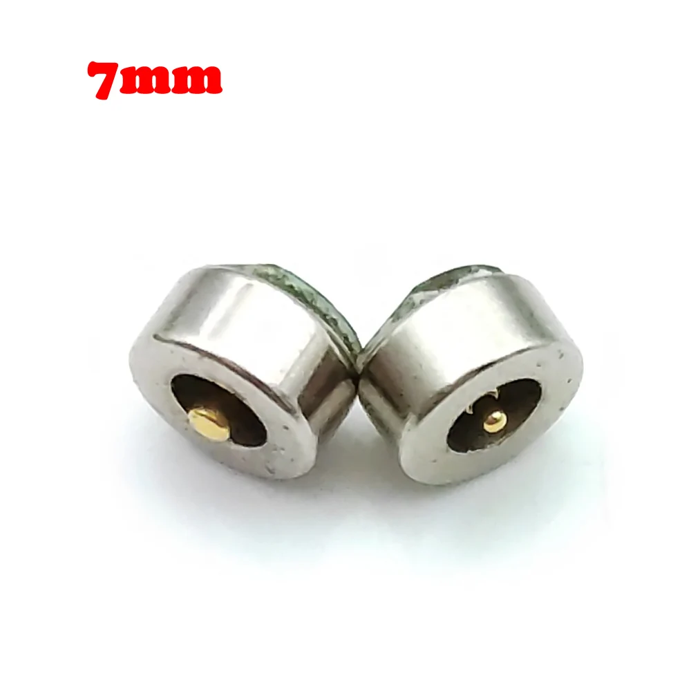 

5set 2pin 7mm High Current Magnet Spring Loaded Magnetic Cable PogoPin Connector Charge Power Male Female Probe Solder Wire Type