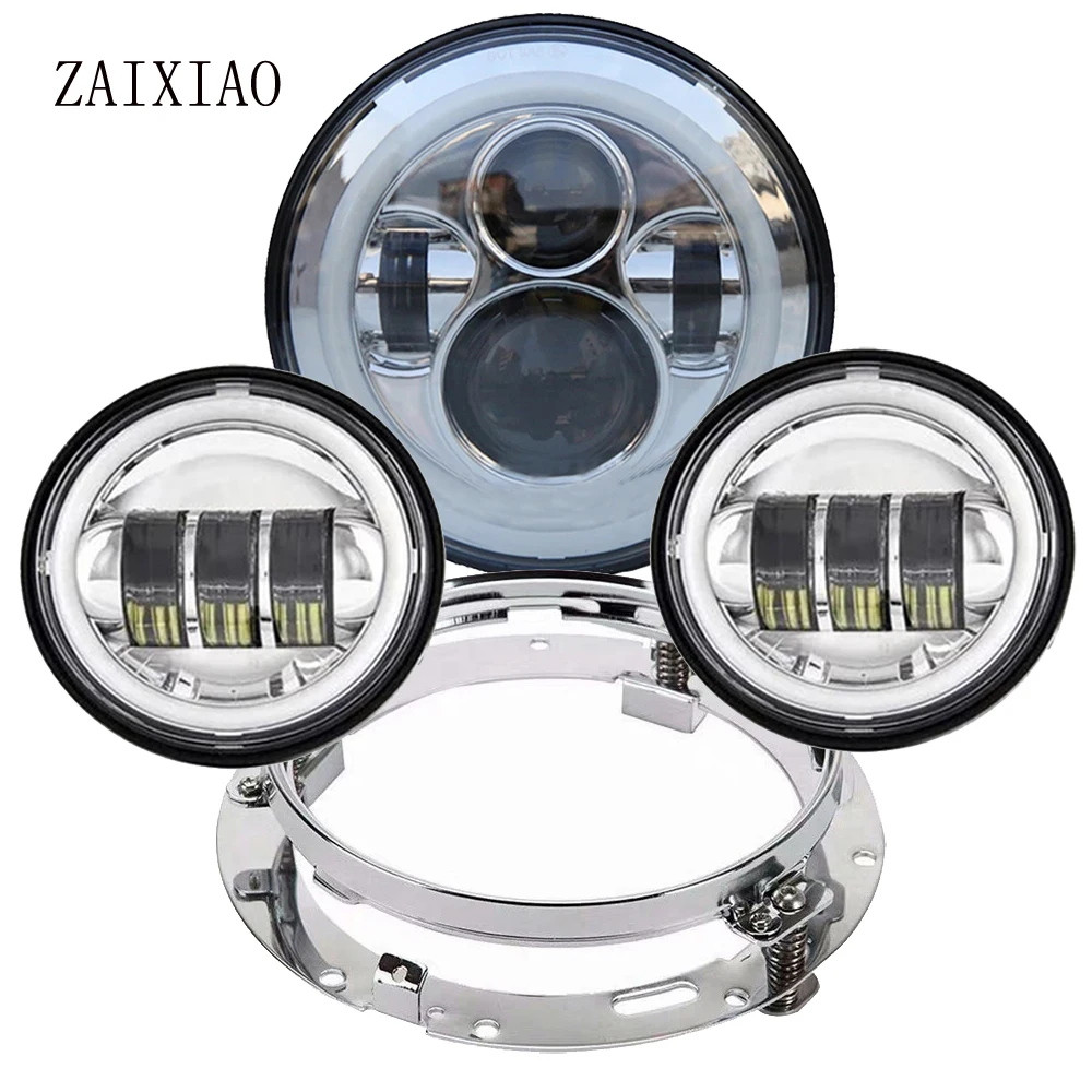 Motorcycle 7 inch Moto  LED Headlight for Harley bike 7