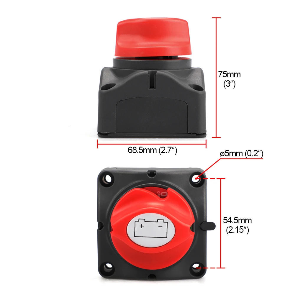 12V-60V 100A-300A Car Auto RV Marine Boat Battery Selector Isolator Disconnect Rotary Switch Cut YC101593