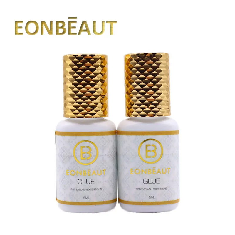 5 Bottles EONBEAUT Low odor Eyelash Extension Glue Professinoal Fast Drying 0.5s Long Lasting Makeup Tools 5ml Waterproof