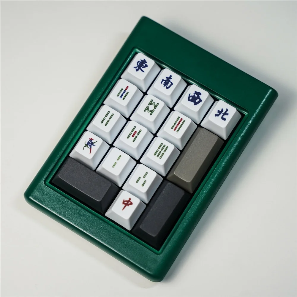 1 Set PBT Dye Sublimation Mahjong Key Cap For MX switches Mechanical Keyboard Cherry Profile R4 1U 2.25U Enter Keycaps