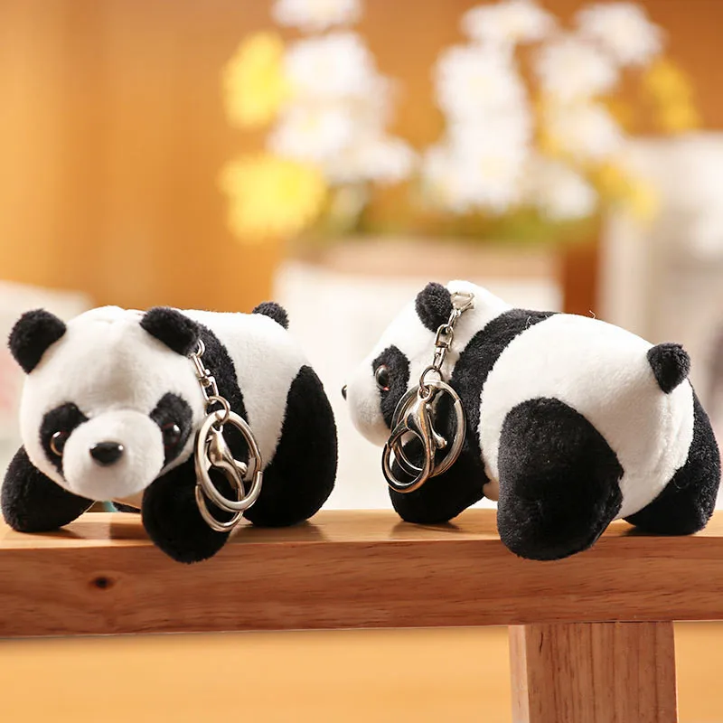 Multi Designs, Panda Etc. 10CM Approx. Plush Stuffed Doll Toy , Keychain Plush Animal Toys