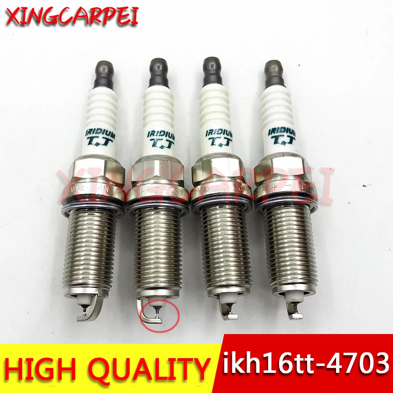 4 sztuk IKH16TT 4703 Dual Iridium TT świecy zapłonowej dla PEUGEOT 1007 107 206 207 307 308 406 407 607 806 807 TU5JP4 EW10J4