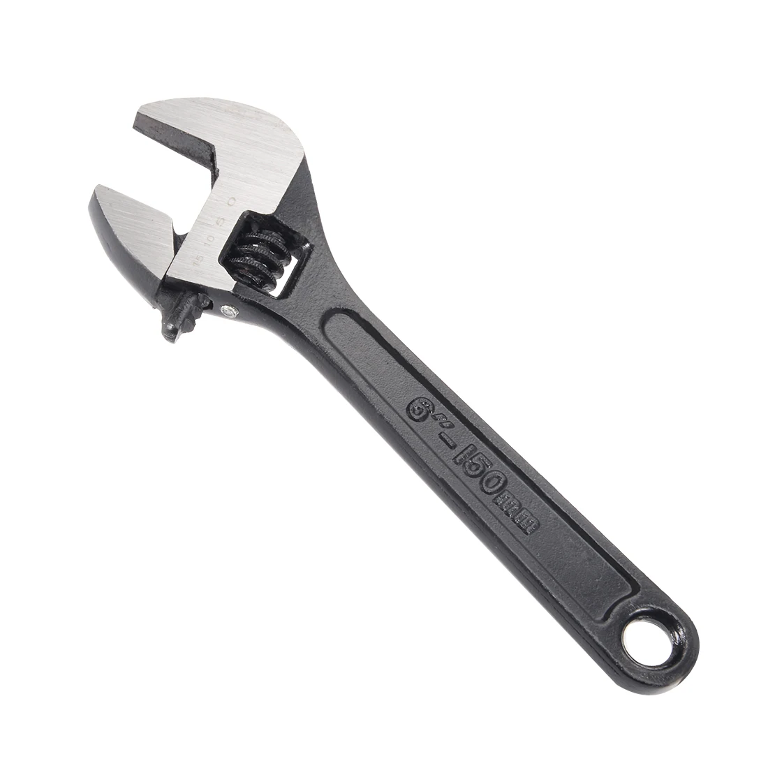 uxcell 6-Inch Length 20mm Opening Adjustable Wrench Black Oxide Finish