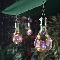 Hanging Solar Powered LED Light Bulbs Lantern Spotlights Portable Rotatable Outdoor Waterproof Garden Camping Tent Decor Lamp