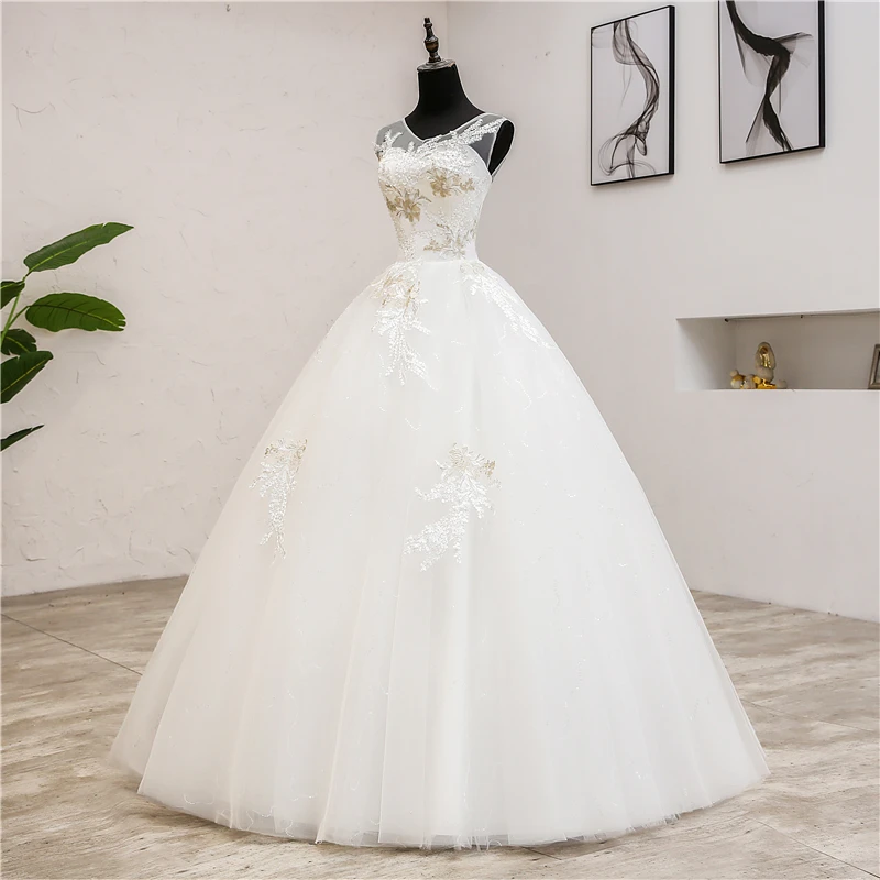 Fashion Elegan V Neck Wedding Dresses 2020 Baru Musim Panas Korea Vestidos De Novia Manis Renda Bordiran Gaun Jubah De Mariage 0.8