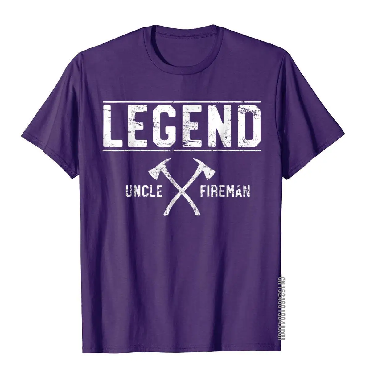 Mens Uncle. Fireman. Legend. Firefighter T-Shirt Gift Custom Cotton Men Tops Shirt Casual Graphic T Shirt