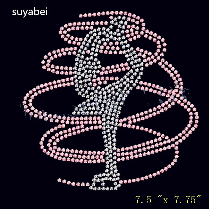 

Lovely girl Beauty appliques rhinestone transfers iron on rhinestone transfer designs hot fix rhinestone applique for embellish