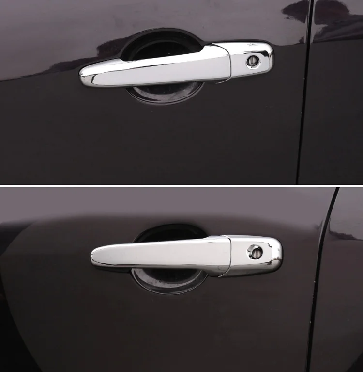 Poignée de porte de luxe en fibre de carbone chromé pour Mazda CX-7 CX7 CX 7 2006-2012, pas de rouille, autocollant de voiture, accessoires de style de voiture