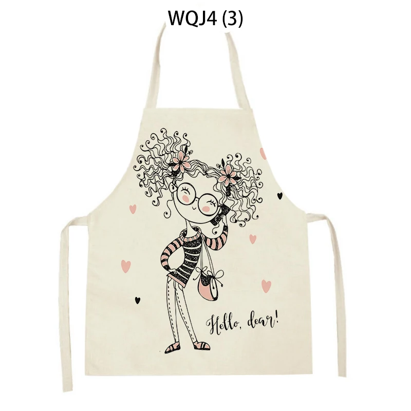 

Beautiful Fashion Cute Girl Parent-Child Apron Home Clean Dirt-Resistant And Easy To Clean Oil-Proof Apron Baking Sleeveless Bib