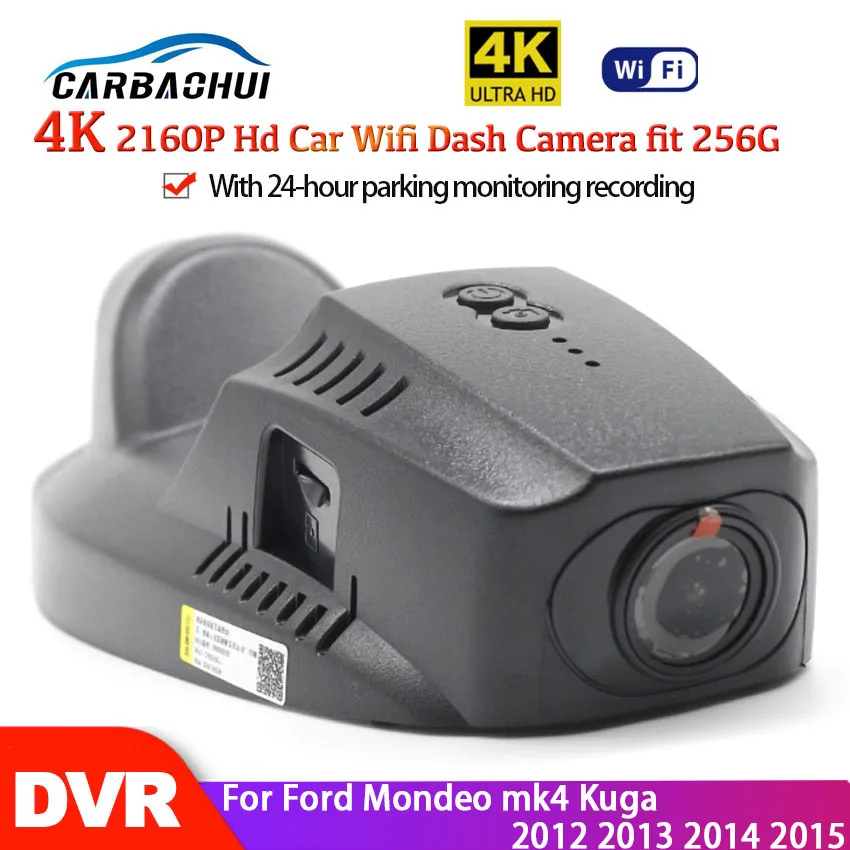 

New 4K 2160P Car Wifi DVR Dash cam camera For Ford Mondeo mk4 Kuga 2012 2013 2014 2015 -2019 high quality Night vision full hd