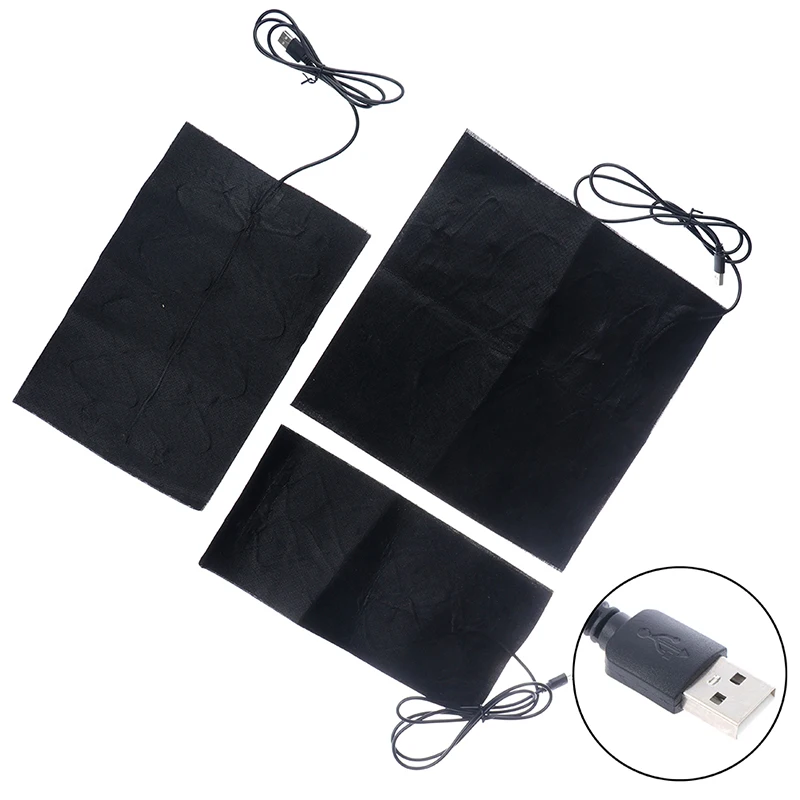 USB Warm Paste Pads Fast-Heating Carbon Fiber Heating Pad Safe Portable Heating Warmer Pad for Cloth Vest Jacket shoes socks