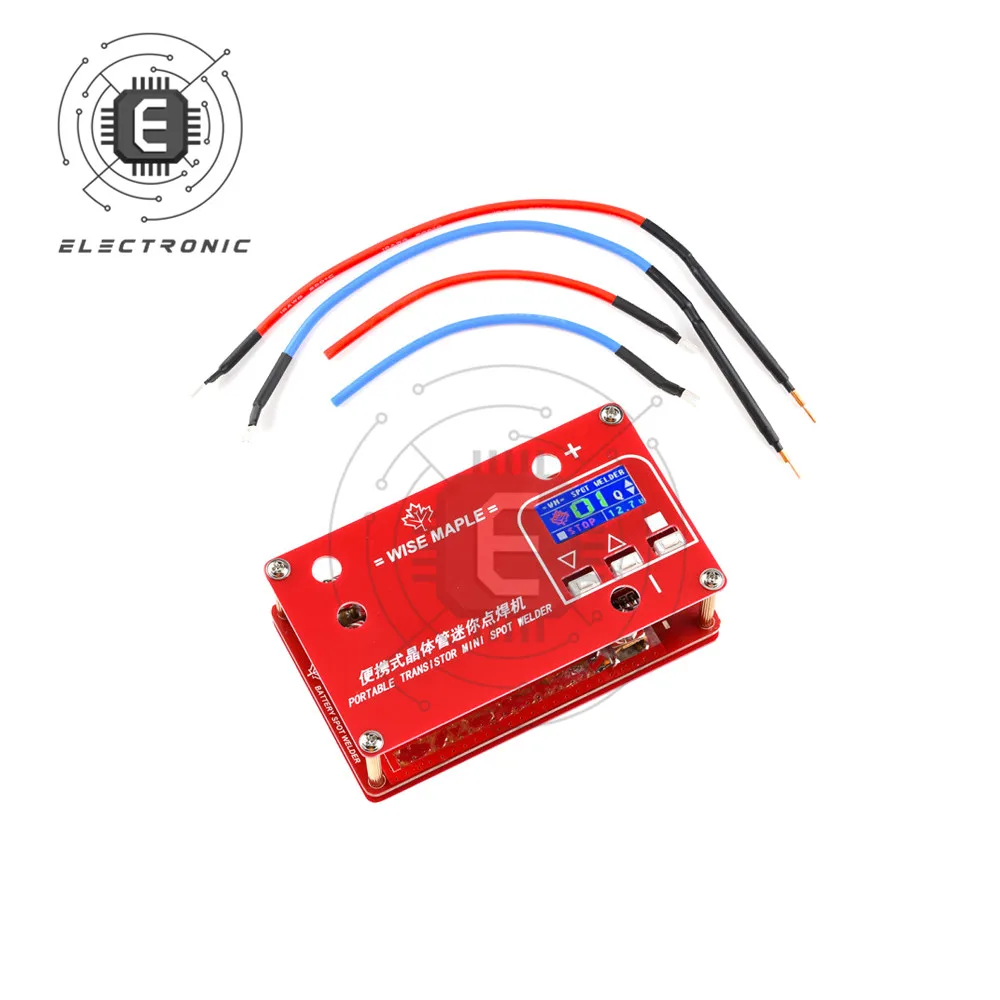 Dc 12v portátil diy transistor mini máquina de soldador ponto 18650 bateria vários fonte alimentação soldagem com display digital