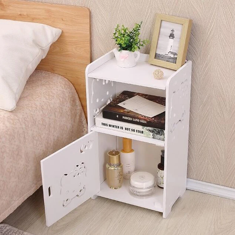 Bedroom Furniture Bedside Table Modern Storage Small Cabinet  Assembly Nightstand Bedroom Storage Bedside Cabinet