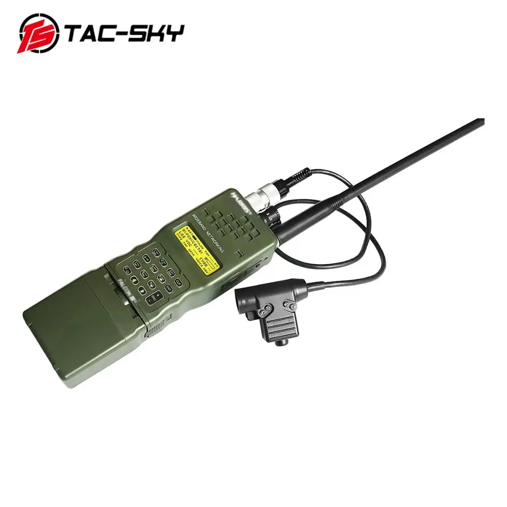 TAC-SKY Harris AN / PRC 152 152a Military Radio Walkie-Talkie Model Harris Virtual Case + Military Headset Ptt 6 Pin U94 Ptt