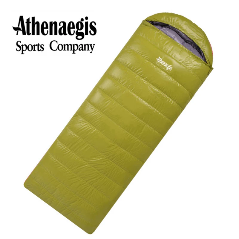 Athenaegis Comfortable White Duck Down Sleeping Bag for Adult, Waterproof, Filling Can Be Spliced Envelope, 2000G, 2200g, 2500g