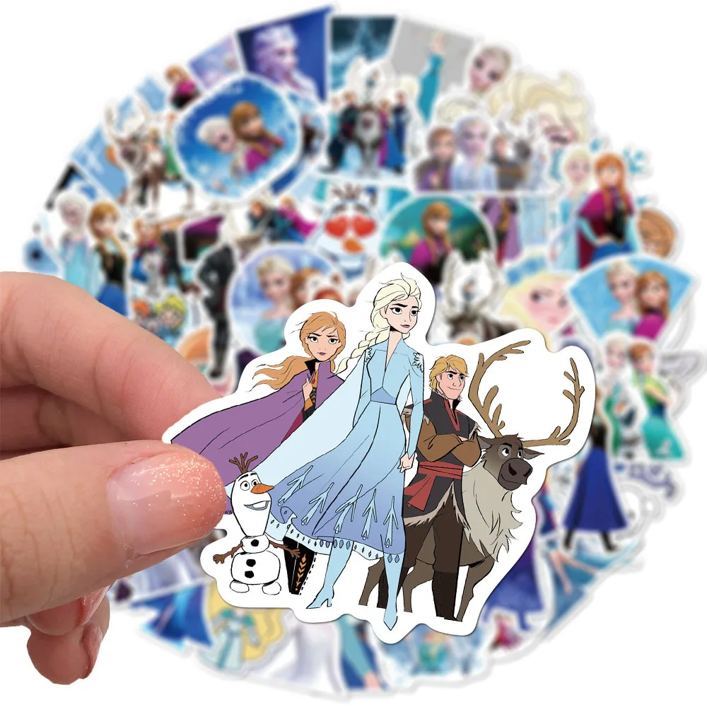 10/30/50/100pcs Disney Cartoon Frozen Princess Aisha Stickers Aesthetic DIY Scrapbooking Water Bottle Laptop Cute Kids Sticker