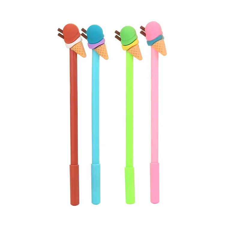 60 Pcs Ice Cream Gel Pen wholesale Cute Student Cartoon Water-Based Paint Pen Learning Office Supplies for Wholesale