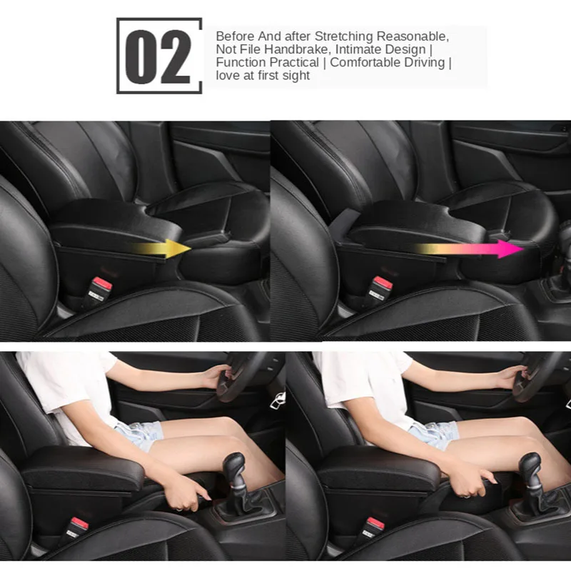 For Ford focus 3 podłokietnik ze schowkiem szczegóły wnętrza akcesoria samochodowe części do modernizacji Ford Focus III podłokietnik samochdoowy schowek środkowy — zdjęcie 5
