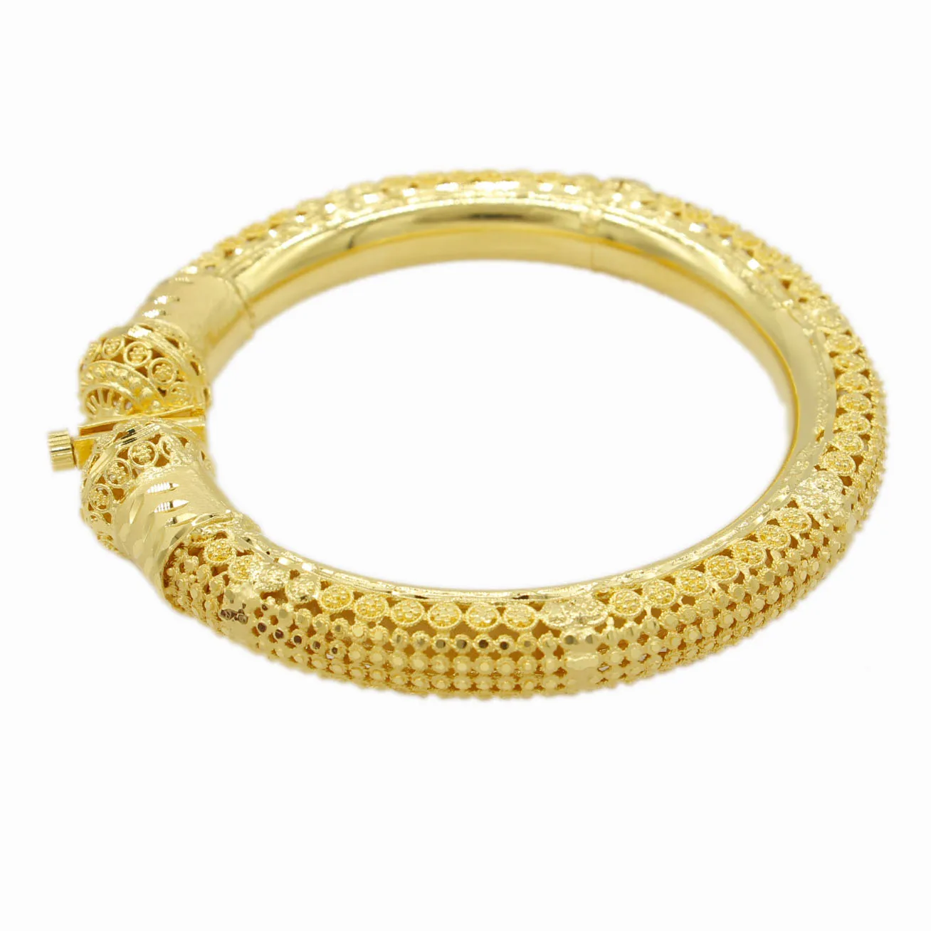 Adixyn Luxury Gold Color Bangle&Bracelets on hand Jewelry For Women African Middle East Arab Party Wedding Gifts N09272