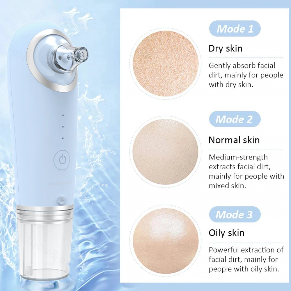 ไฟฟ้าขนาดเล็ก Bubble Pore CLEANER Blackhead Remover Water CYCLE Deep Pore ทําความสะอาดใบหน้าสิวสิวเสี้ยนกําจัดดูด Beauy เครื่องมือ