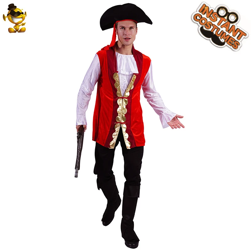 Costume de Pirate pour Couple, tenue de luxe pour fête d'halloween, déguisement Cosplay pour adultes