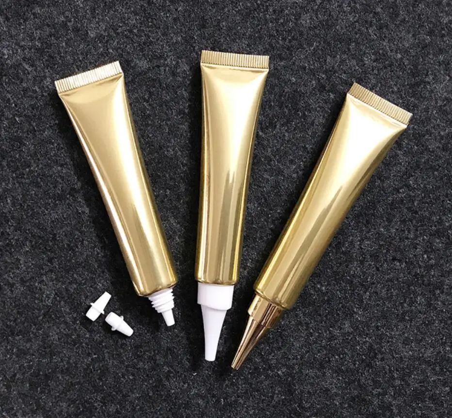 10ML 15ML20ML shiny gold soft tube mild wash butter hand essence UV protect eye cream foundation emulsion cosmetic hose packing