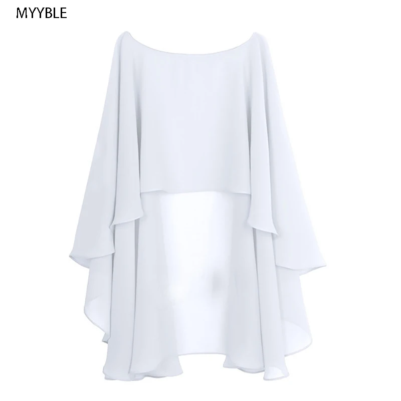 Capa de boda suave para mujer, chaqueta de gasa encogimiento de hombros, Bolero nupcial, chal largo y envolturas, cubierta de boda de noche