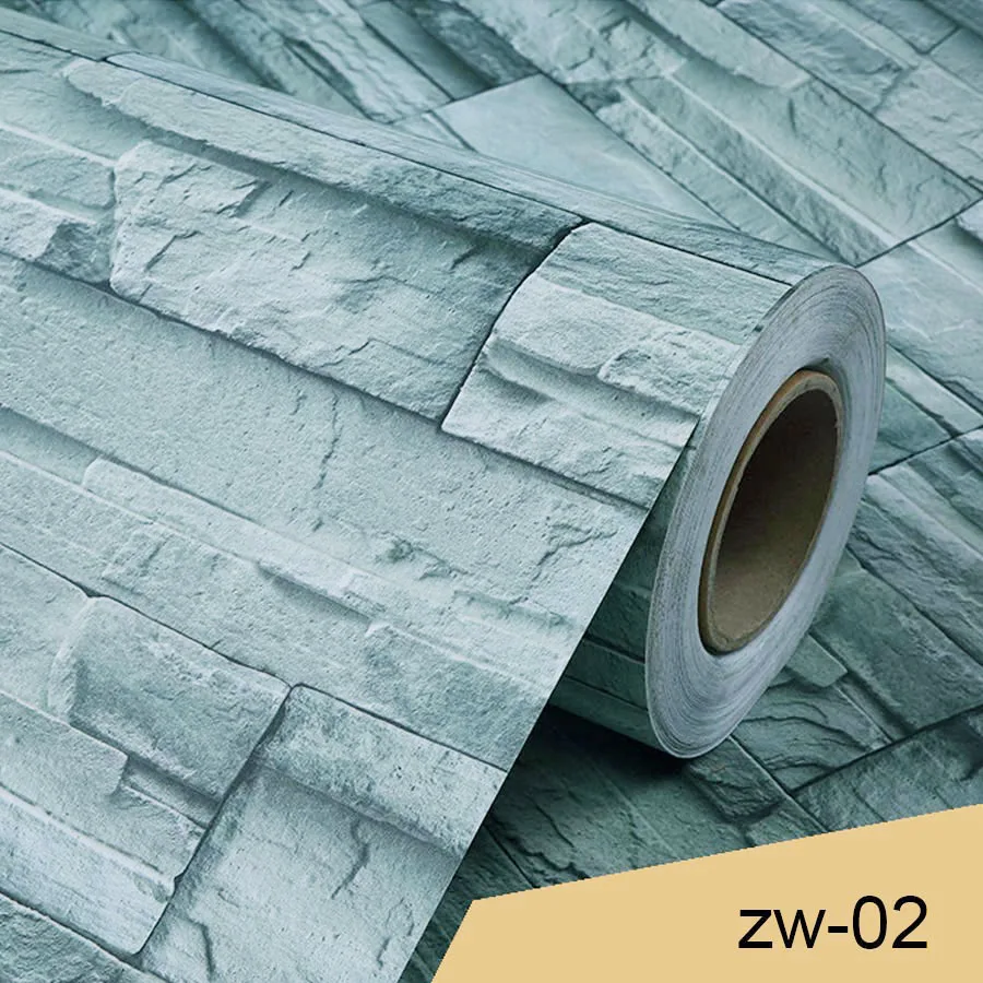 Waterproof Brick Vinyl Wall Paper Modern Bedroom Living TV Sofa Background Self-Adhesive PVC Wallpaper Room Decoration Stickers