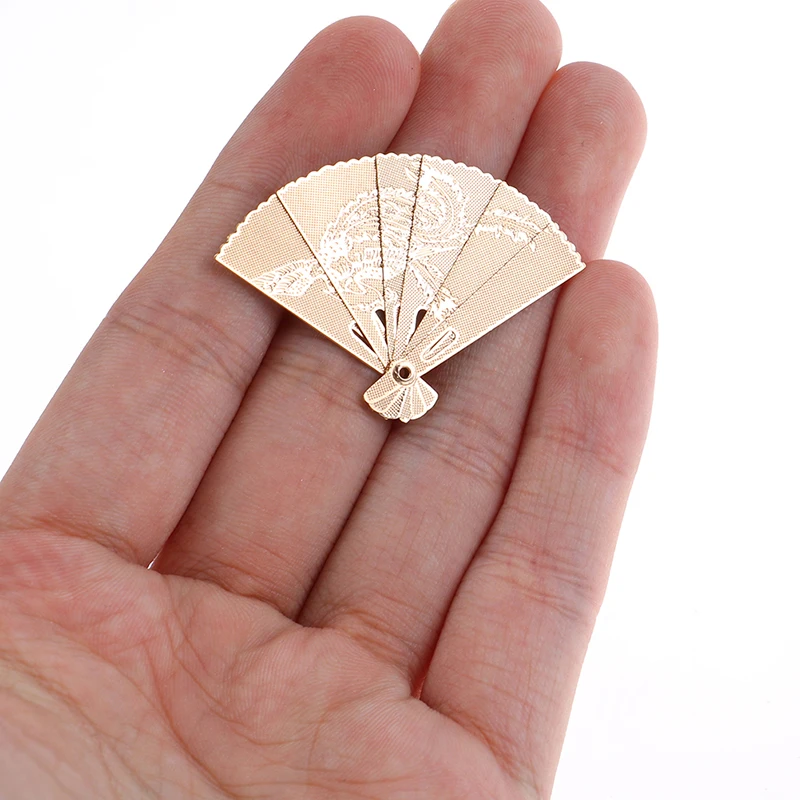 1:12 Dollhouse Miniature Metal Carving Fan Model Toy Doll Home Decor Accessories