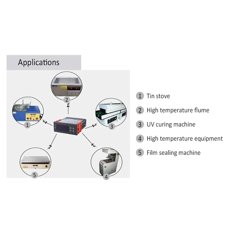 Controlador de temperatura Digital, termostato integrado, Sensor termopar, interruptor de 400 V, PT100 M8, 99-220 grados