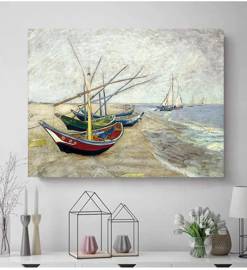 Print Poster Picture Wall House Decoration Murals Van Gogh Oil Painting Works Sunflower Apricot Abstract A4 A3 A2 Canvas Art